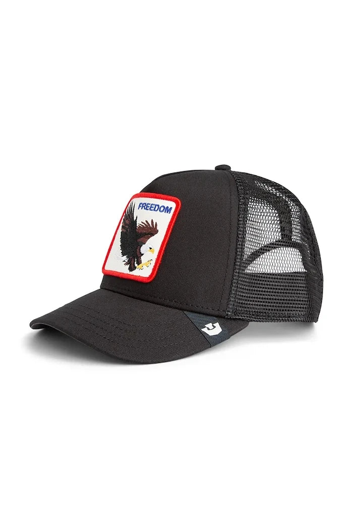 Pamuk eklenmiş siperlikli şapka Goorin Bros Freedom Eagle Trucker