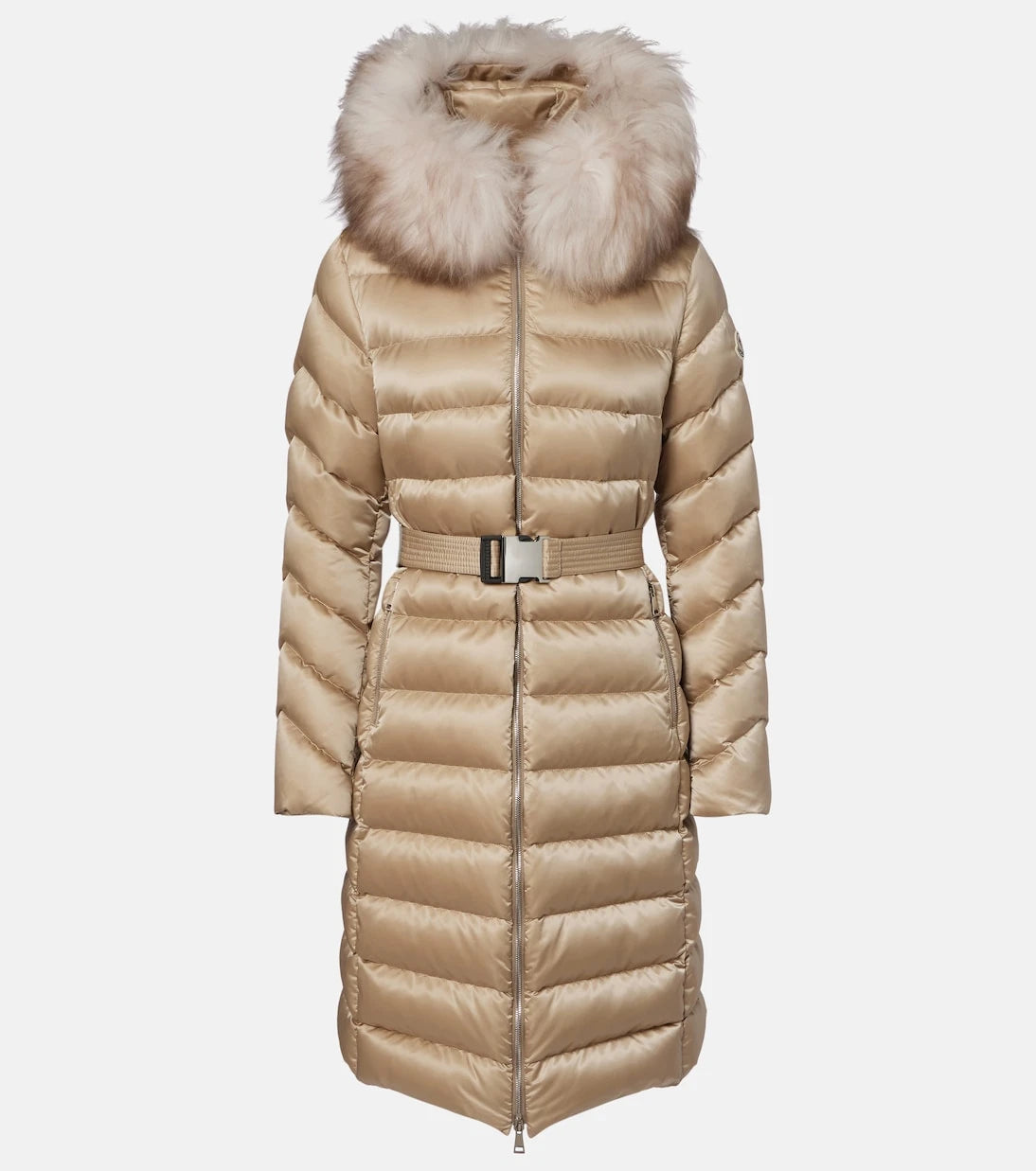 Moncler - Leersie shearling-trimmed down coat
