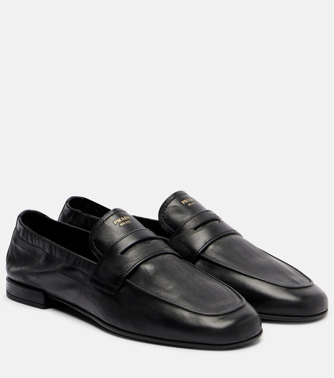 Prada - Leather loafers