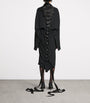 Balenciaga Black Lace-Up Shirt Dress