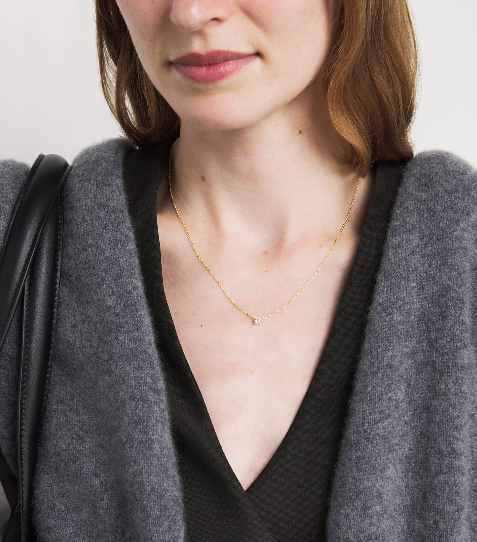 Yellow Gold and Diamond Pendant Necklace (0.25ct)