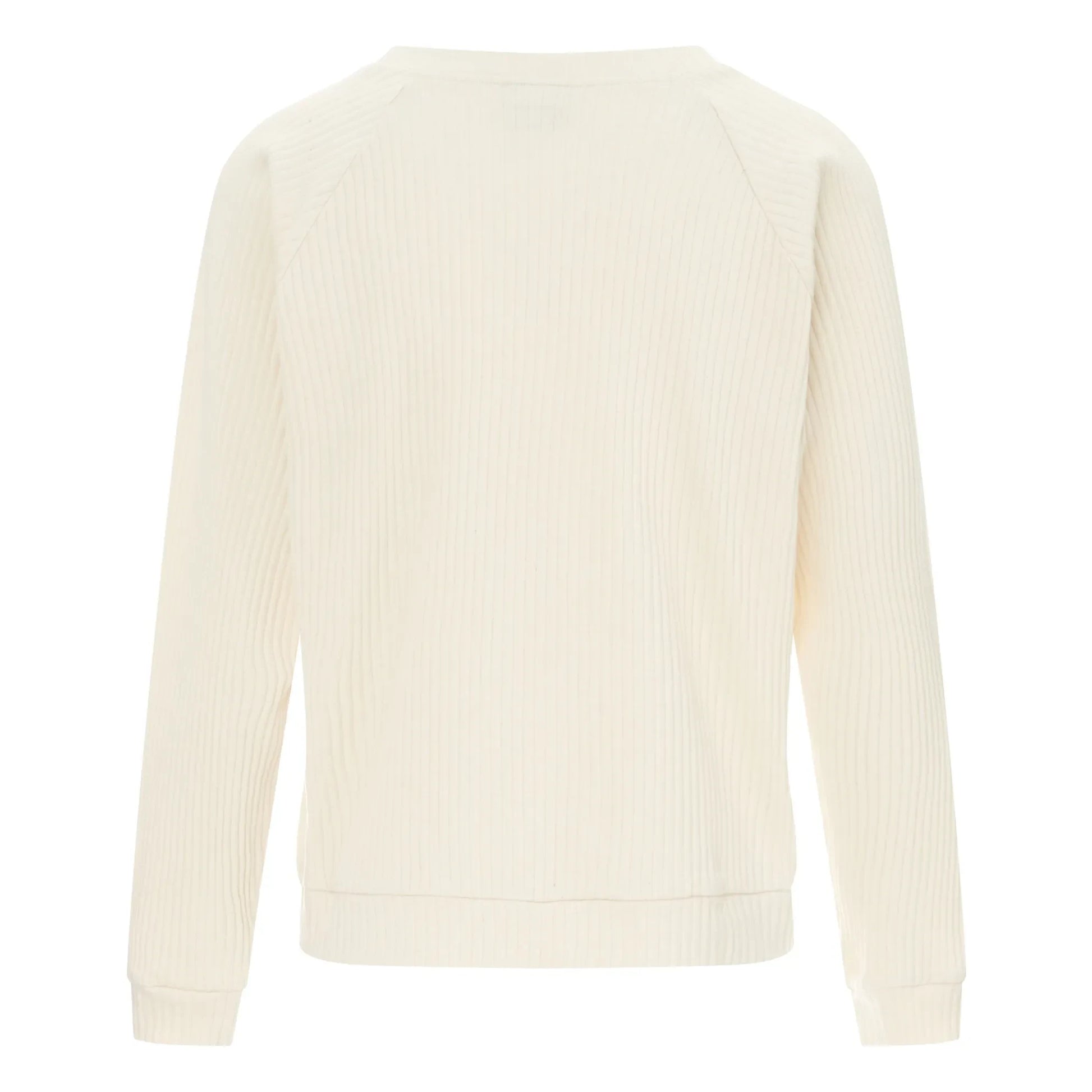Baserange - Basic Ribbed Sweatshirt | Off white