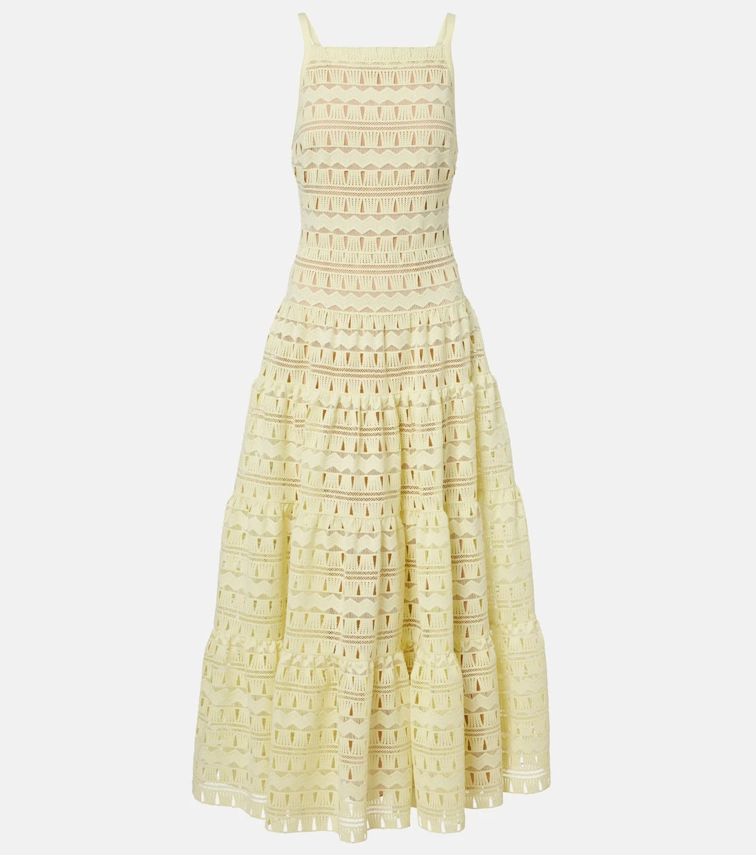 Elie Saab - Macramé midi dress