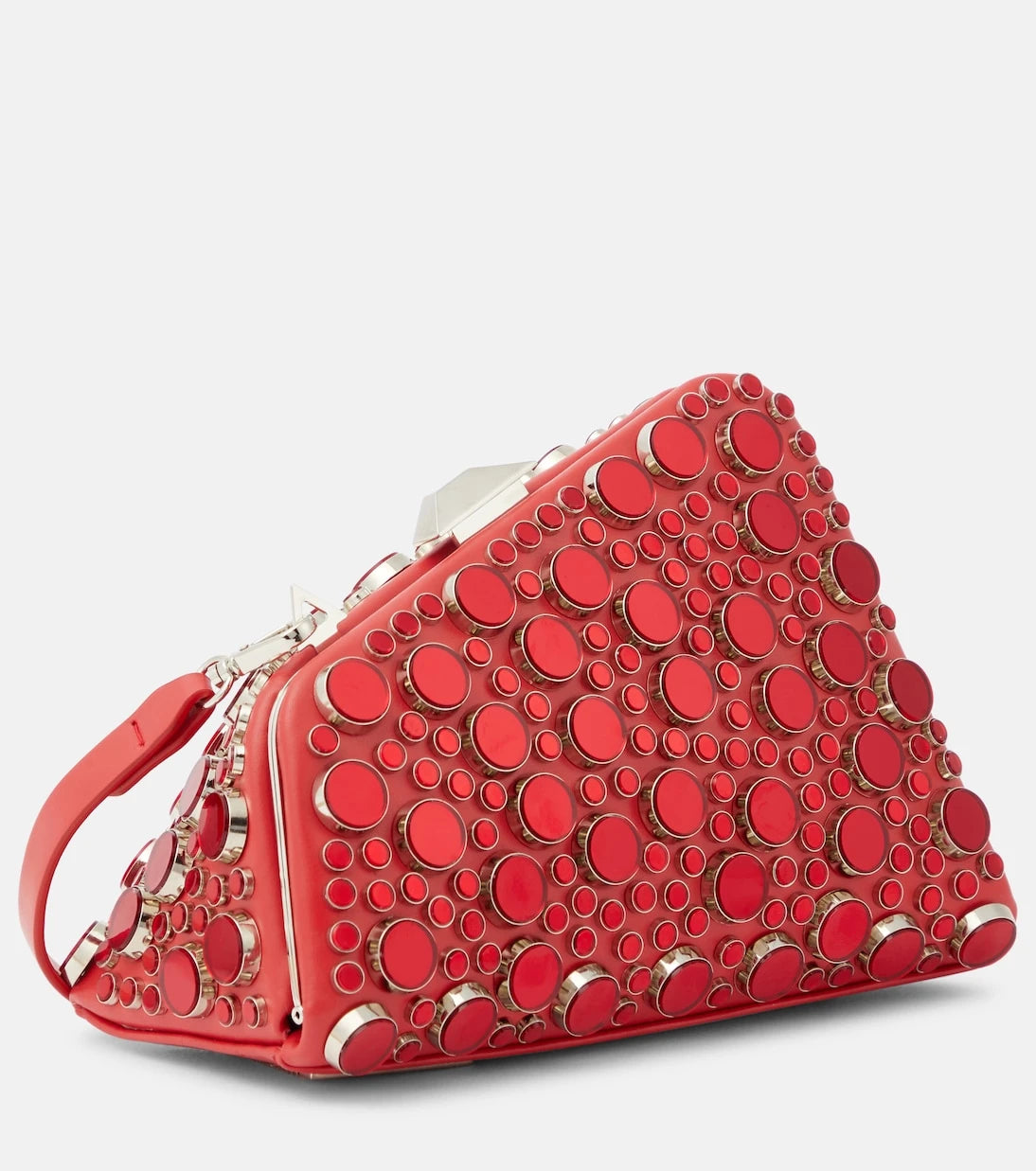 The Attico - Midnight Mini embellished leather clutch