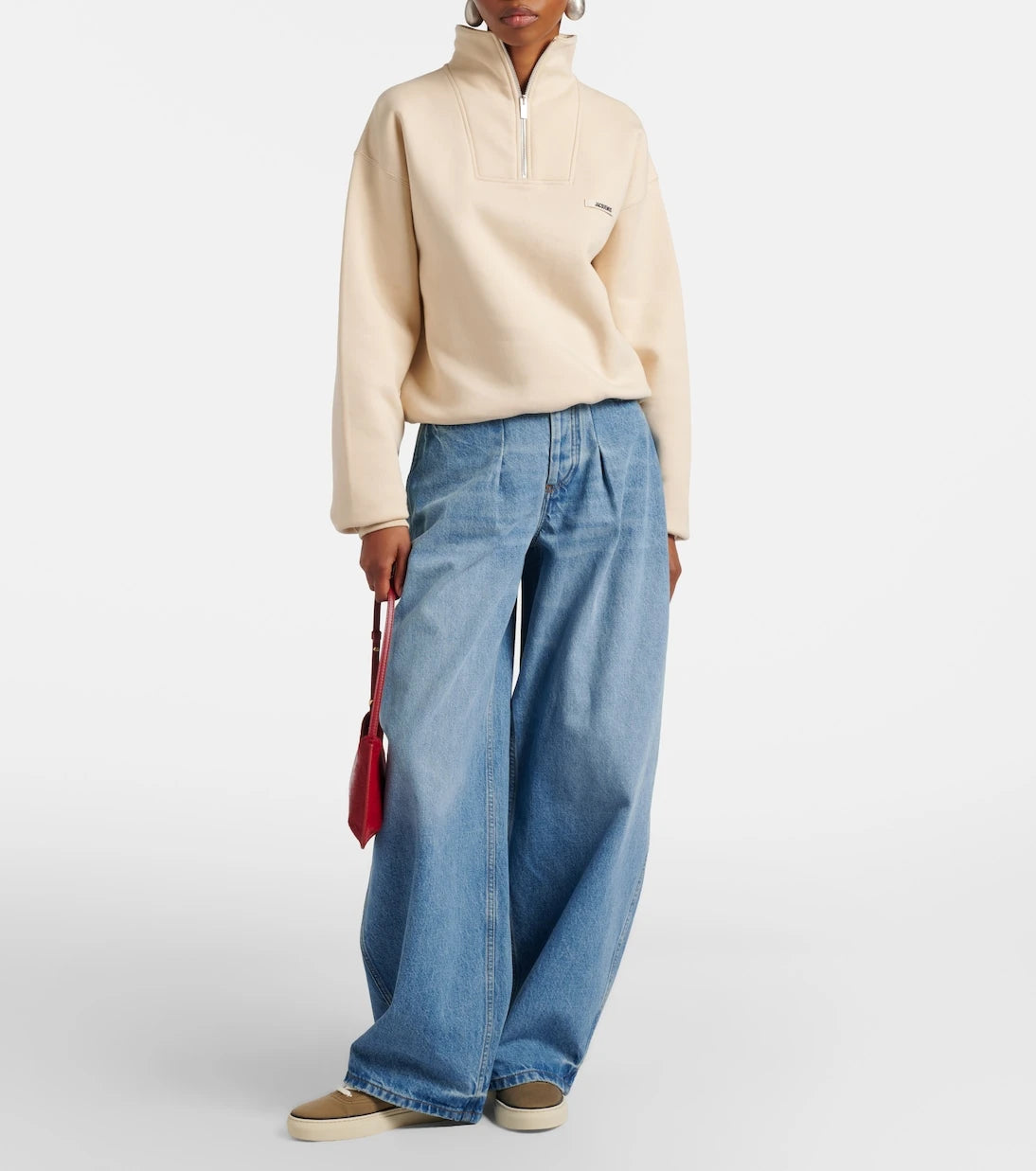 Jacquemus - حذاء فيفيه قماشي رياضي