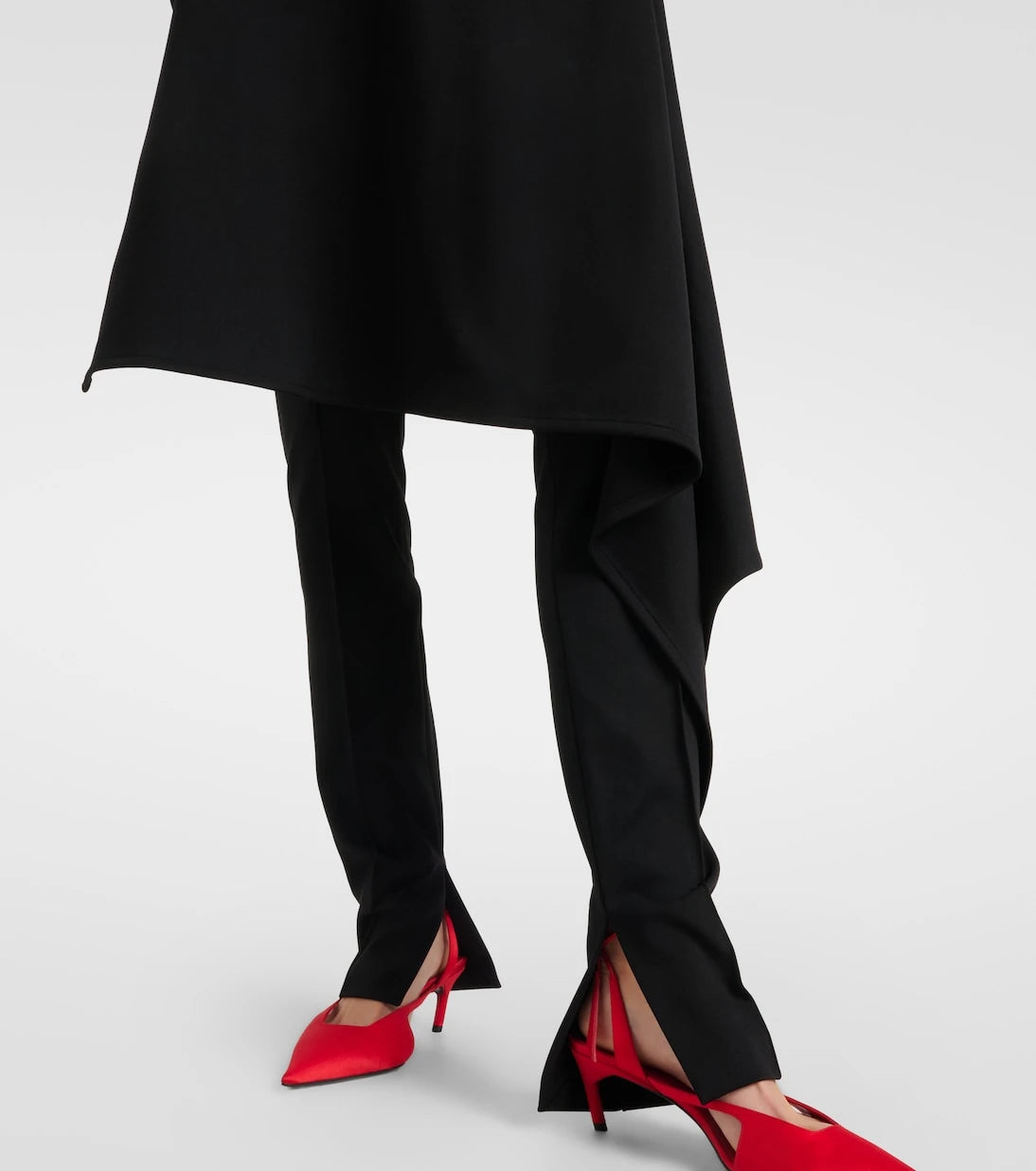 The Attico - Draped slim pants