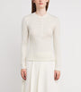 MAX&Co. White Long-Sleeve Henley Top