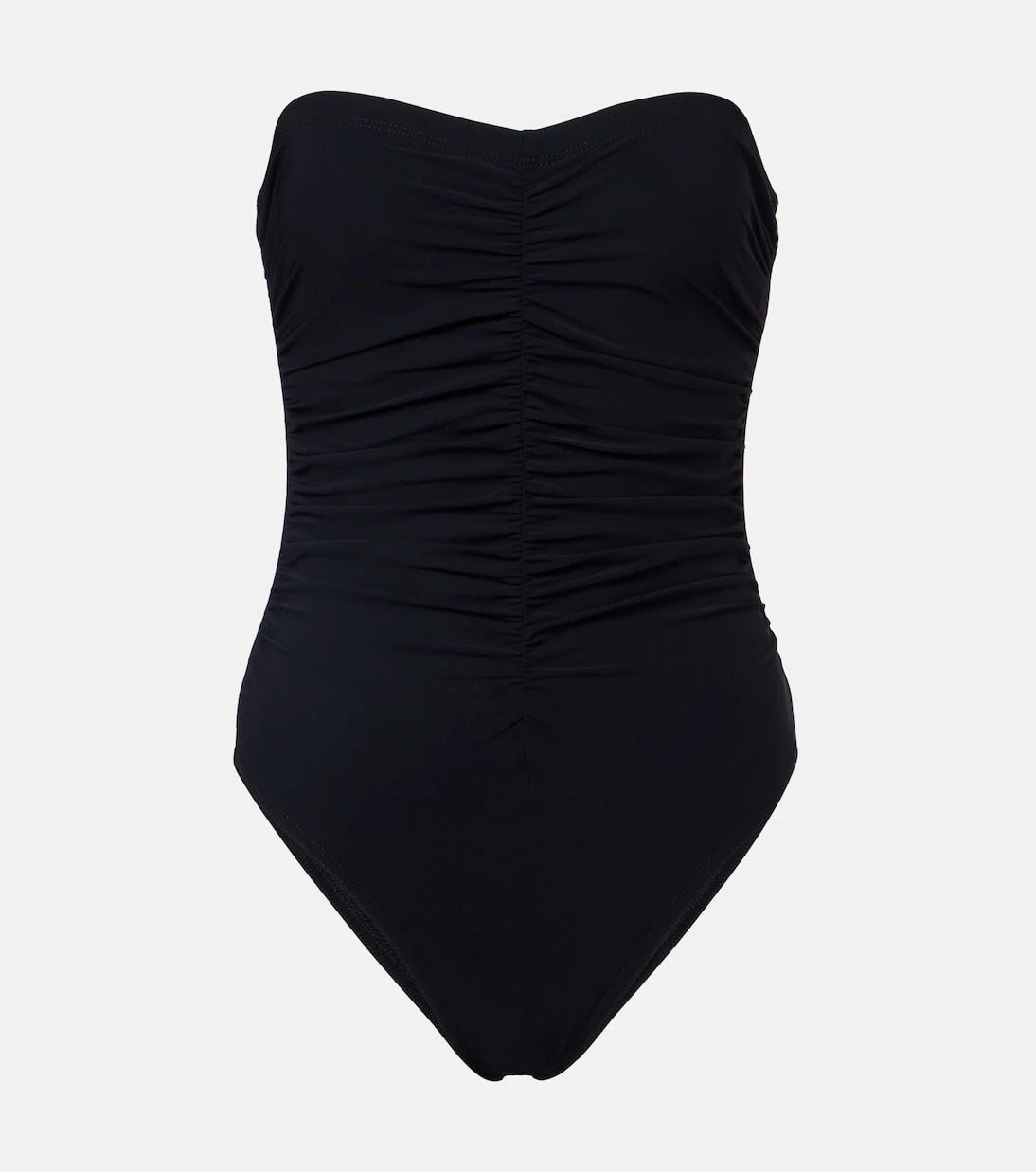 Karla Colletto - Basics ruched strapless swimsuit