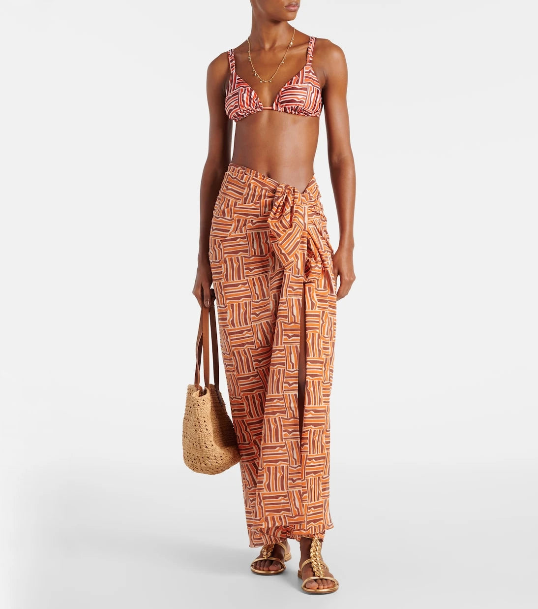 Faithfull - Zinnia printed cotton beach cover-up