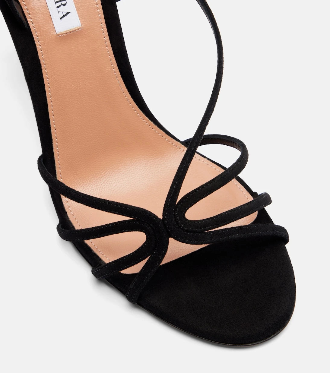 Aquazzura - Talk To Me 105 suede slingback sandals