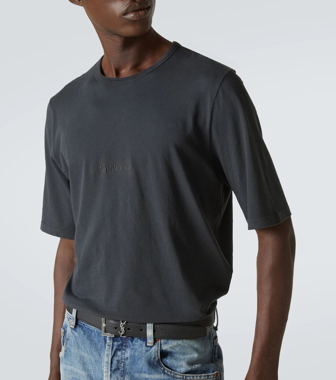 Saint Laurent - Logo cotton jersey T-shirt