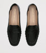 Stuart Weitzman Black Leather Brooks Loafers