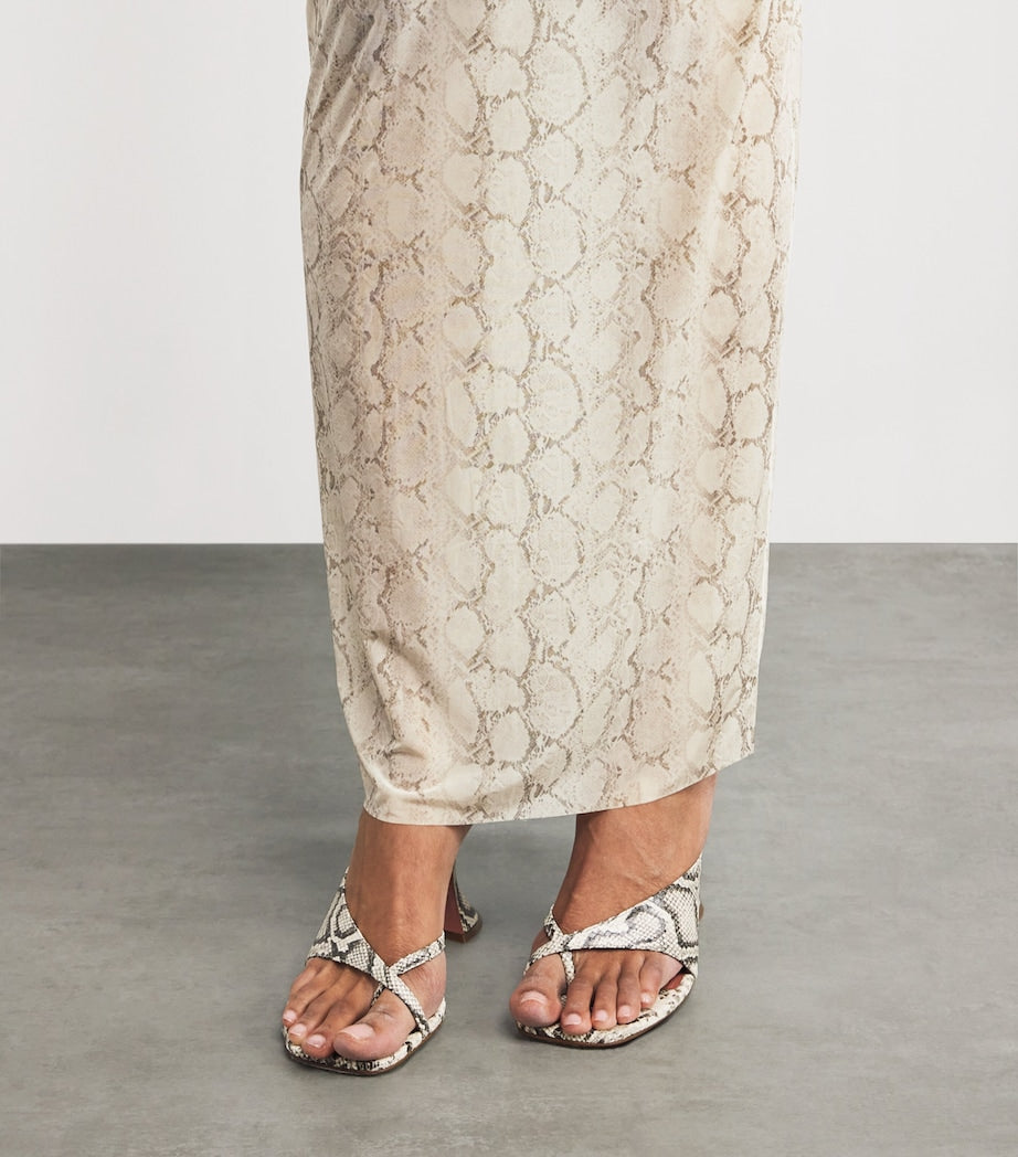 Skims Multi Milky Sheer Maxi Skirt