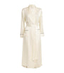 Ivory Silk Satin Robe