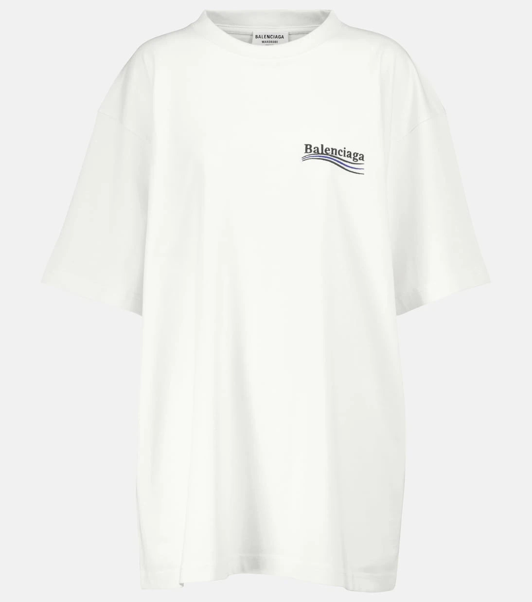 Balenciaga - تي شيرت قطني بشعار العلامة