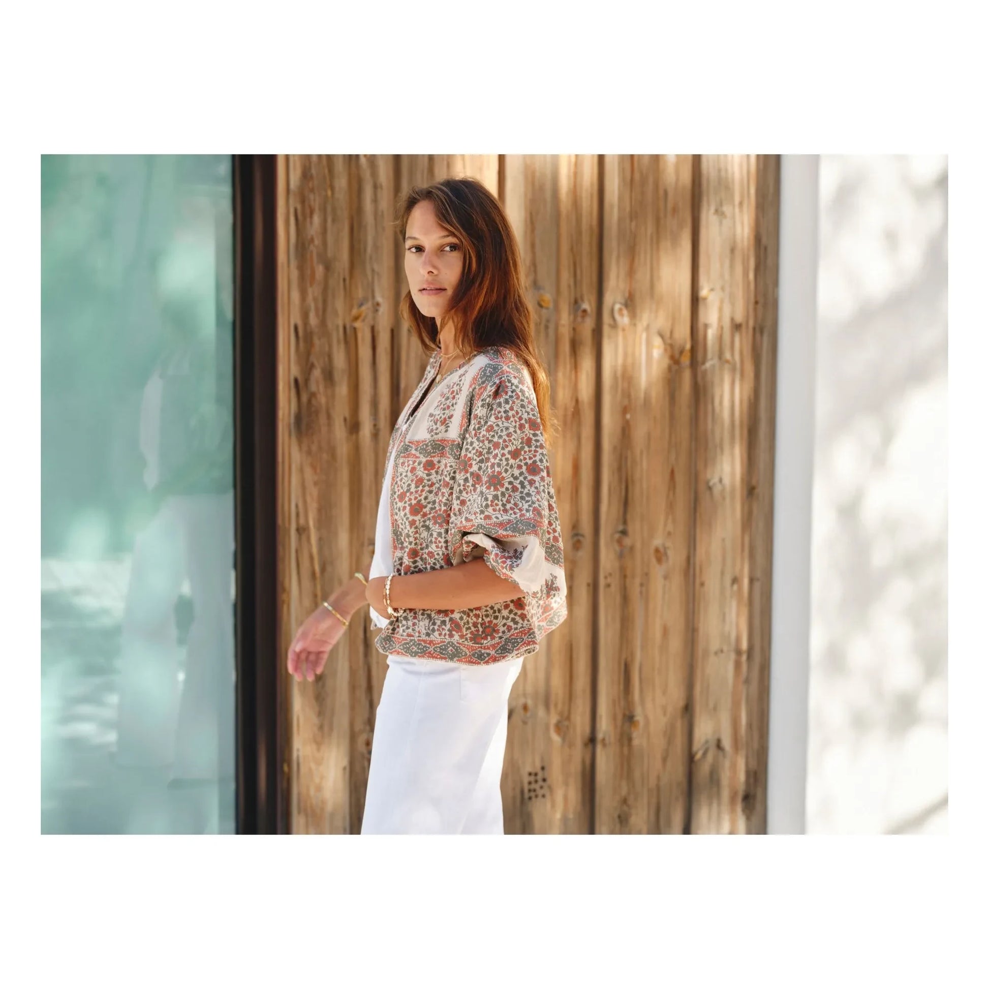M.A.B.E. - Della Coton Jacket | Rust