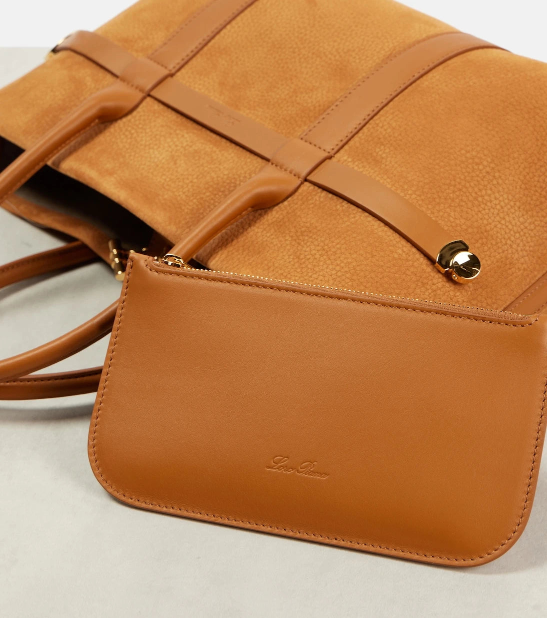 Loro Piana - Ghiera Small leather tote bag