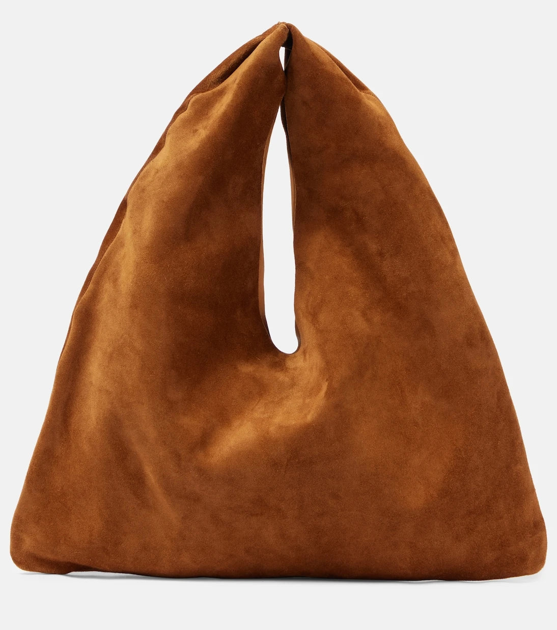 The Row - Bindle Small suede tote bag