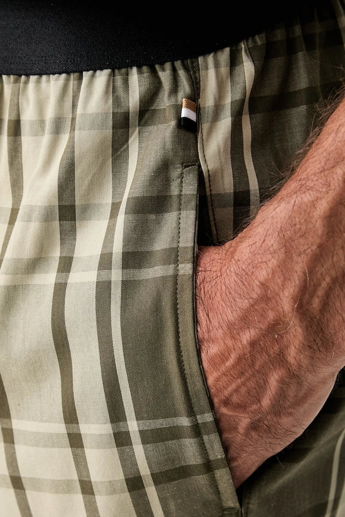 BOSS pamuklu iki parçalı erkek pijama Easy Short Set