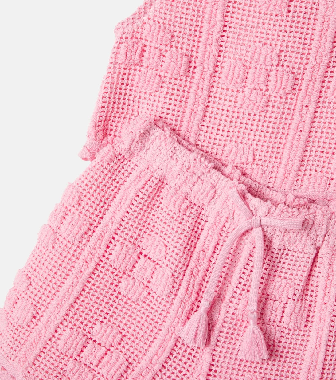 Bebe Organic - Inez crochet cotton-blend top and shorts set