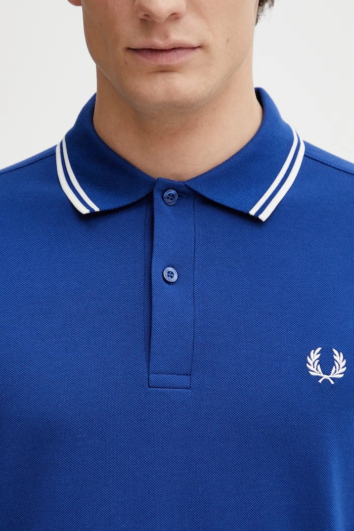 Памучна тениска с яка Fred Perry