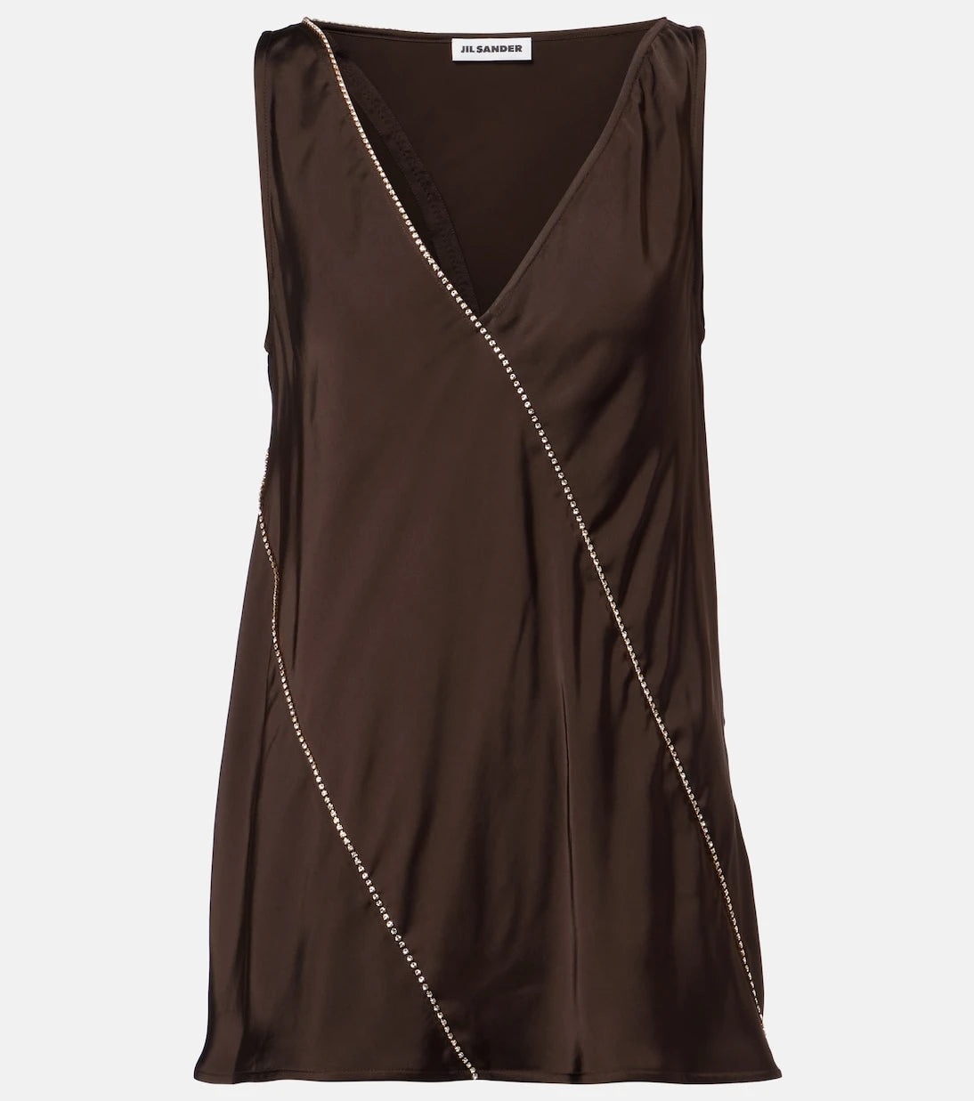 Jil Sander - Embellished satin top