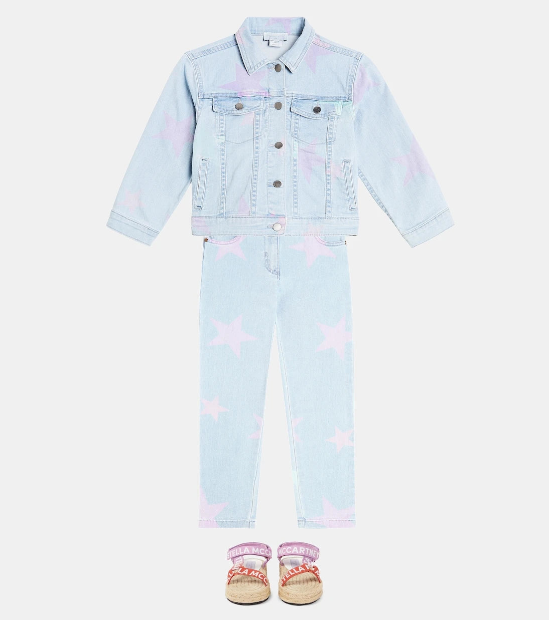 Stella McCartney Kids - جاكيت جينز مطبوع