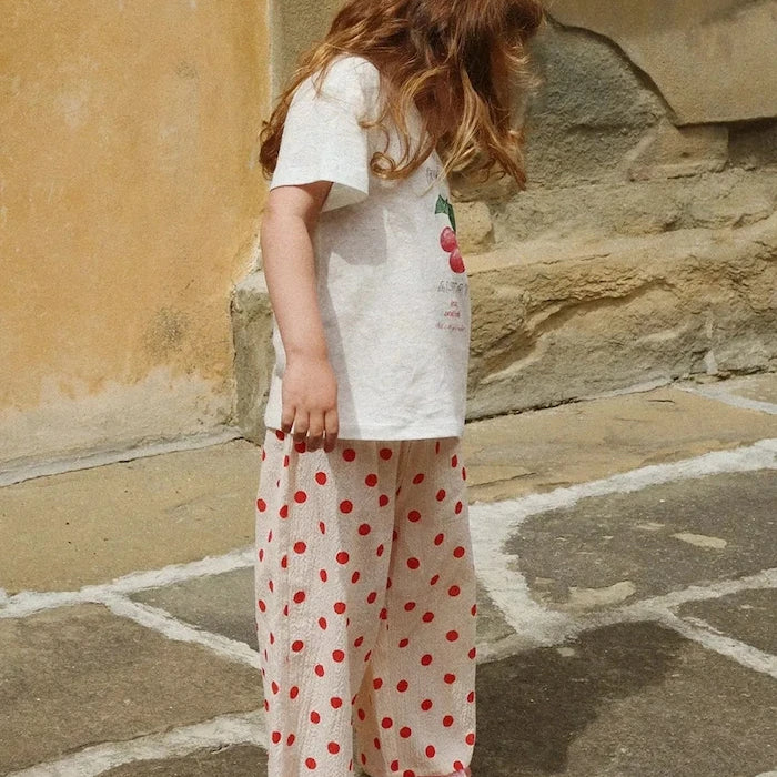 Çocuk pamuklu pantolon Konges Sløjd VIVO PANTS GOTS