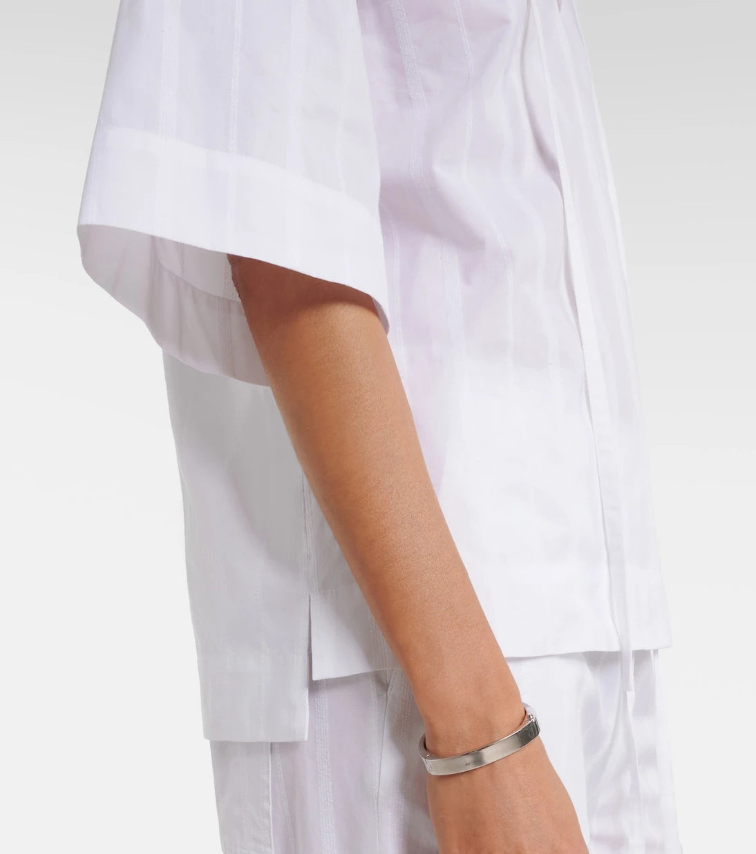 Loulou de Saison - Sofi tie-neck cotton poplin top
