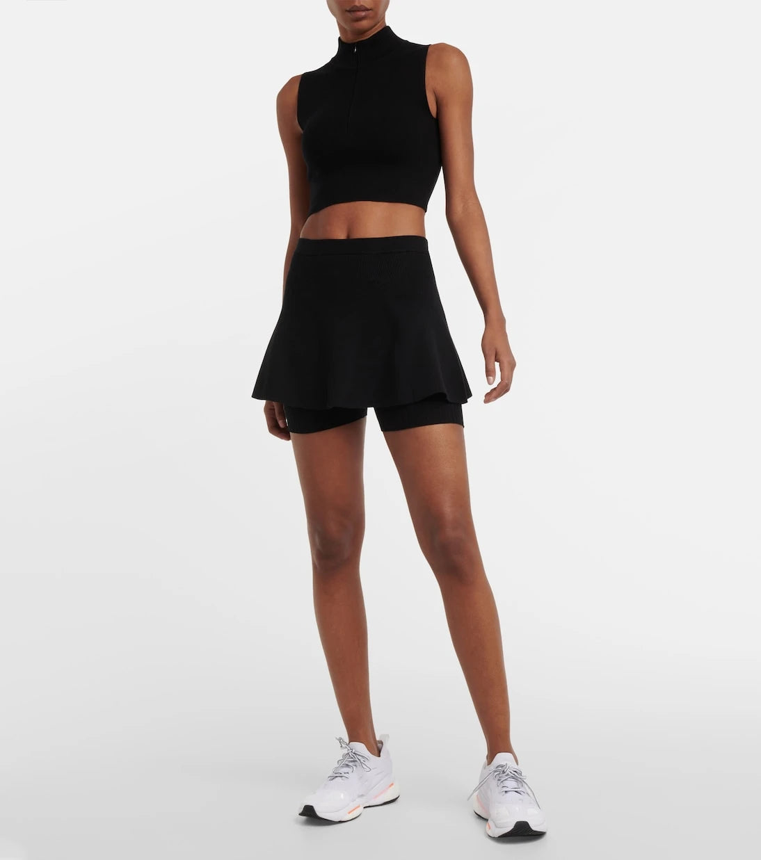 Live The Process - Alba ribbed-knit skort