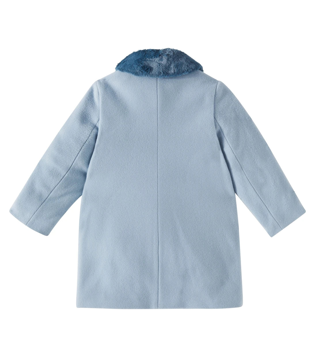 Il Gufo - Faux fur-trimmed wool-blend coat