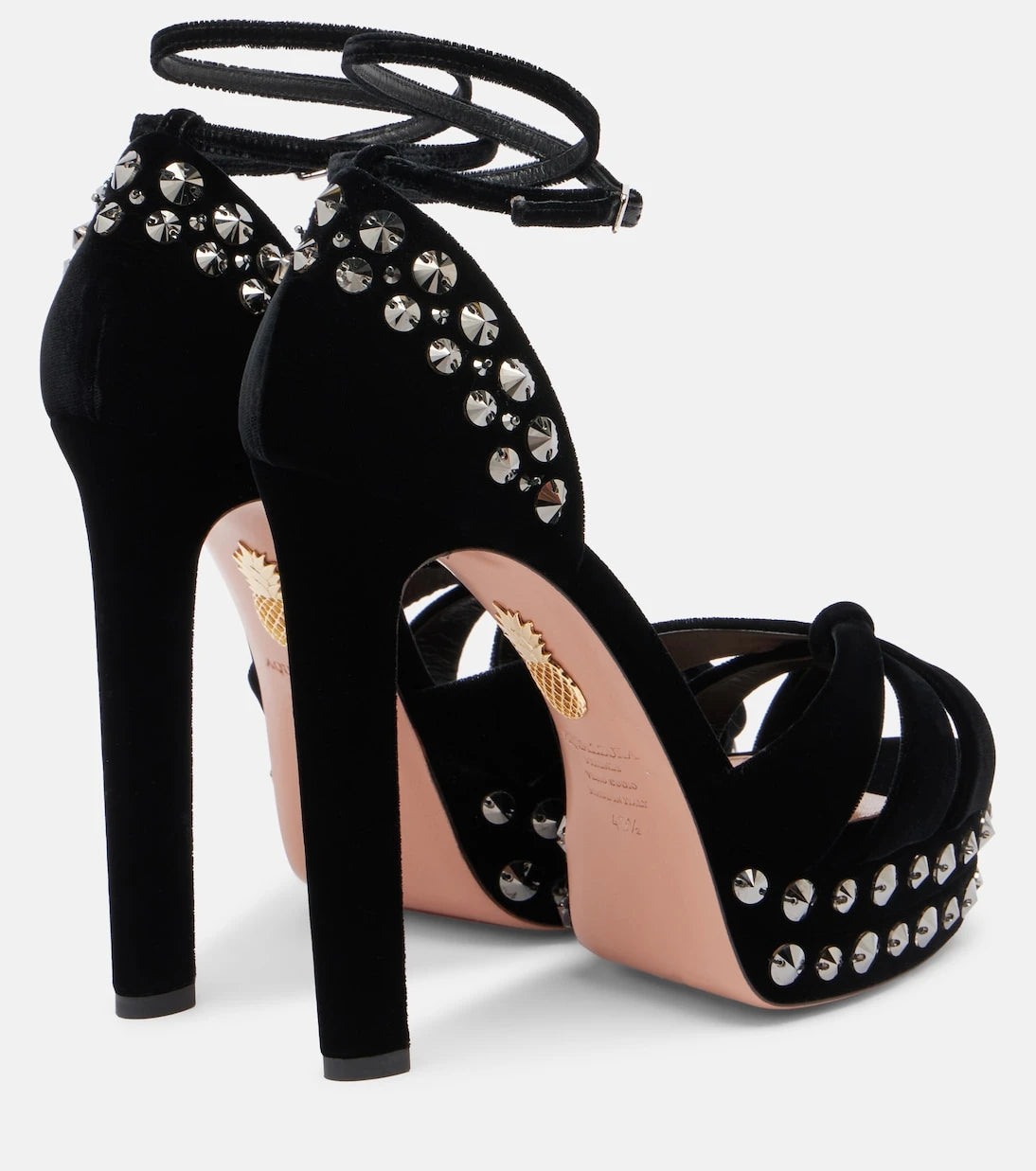 Aquazzura - Cosmic Love 130 studded platform sandals