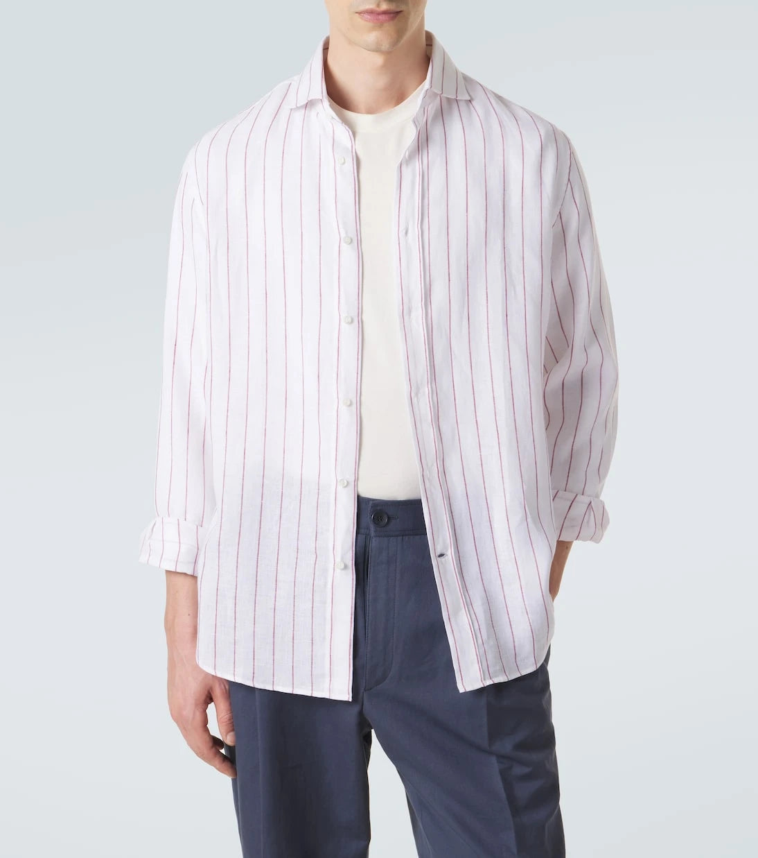 Brunello Cucinelli - Striped linen shirt
