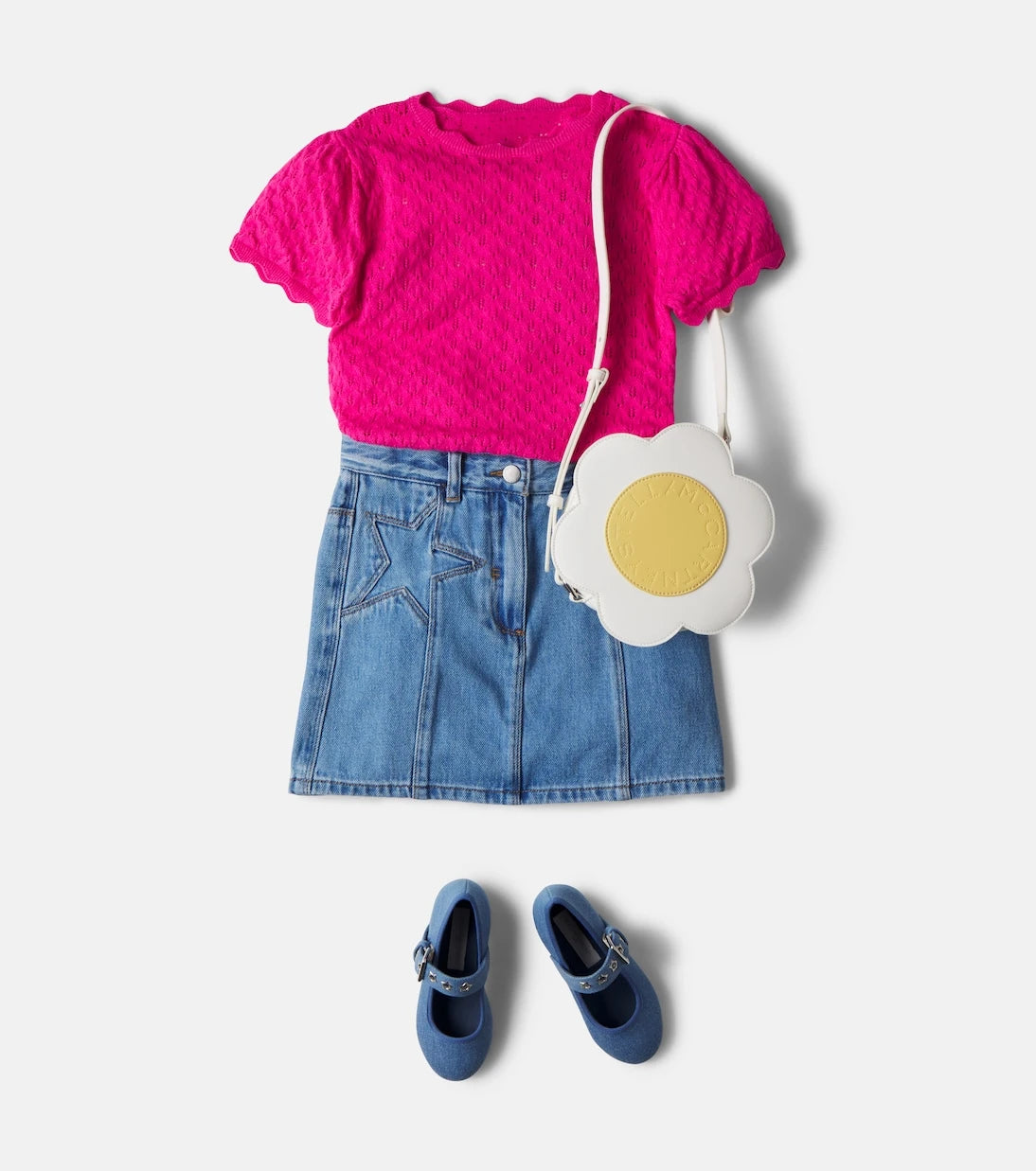 Stella McCartney Kids - Denim Mary Jane flats
