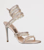 René Caovilla Pink Satin Chandelier Sandals 105