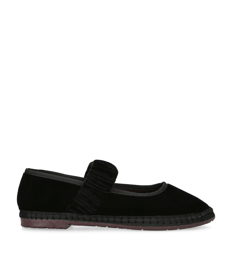 Flabelus Black Velvet Mafalda Espadrilles