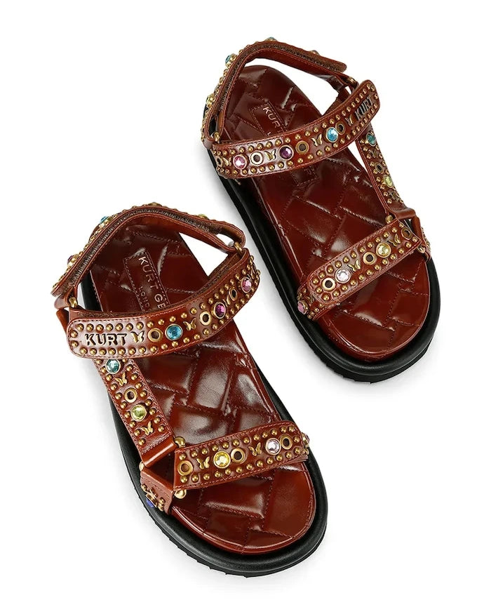 Kurt Geiger London kadın deri sandalet Orson Sandal