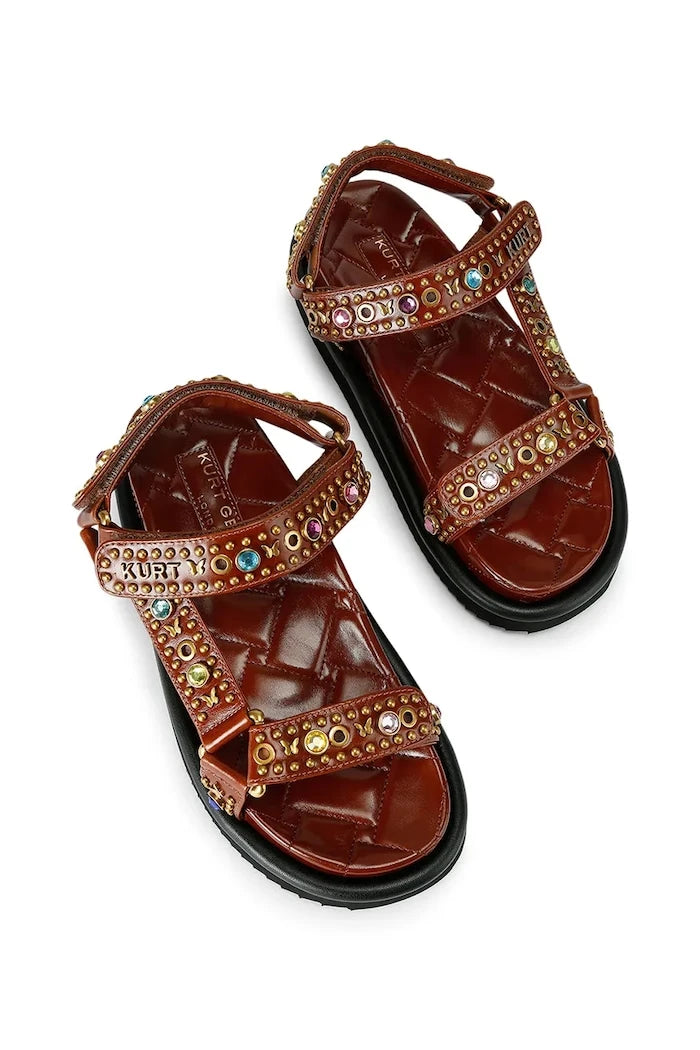Kurt Geiger London kadın deri sandalet Orson Sandal