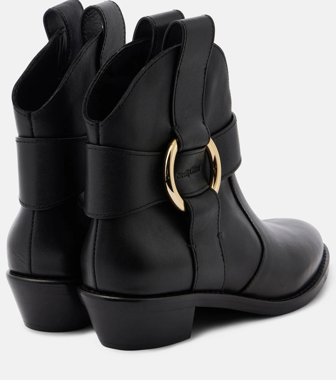 See By Chloé - New Ring leather ankle boots