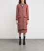 Red Tweed Long Coat