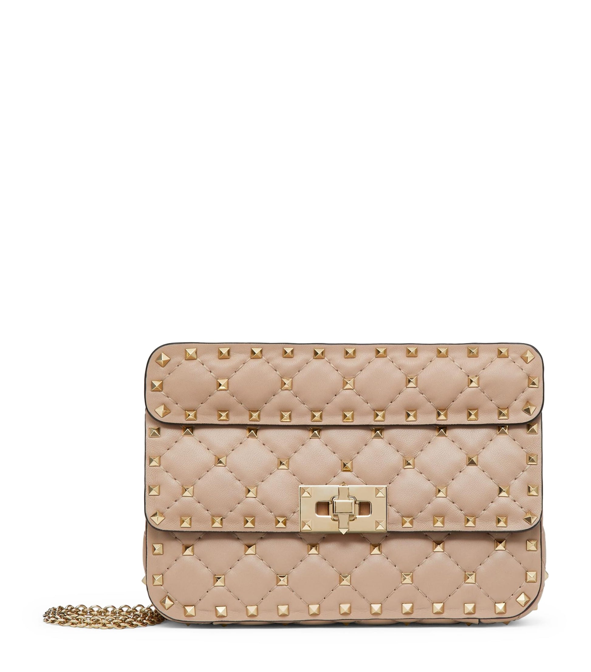 Nude Small Rockstud Spike Top-Handle Bag