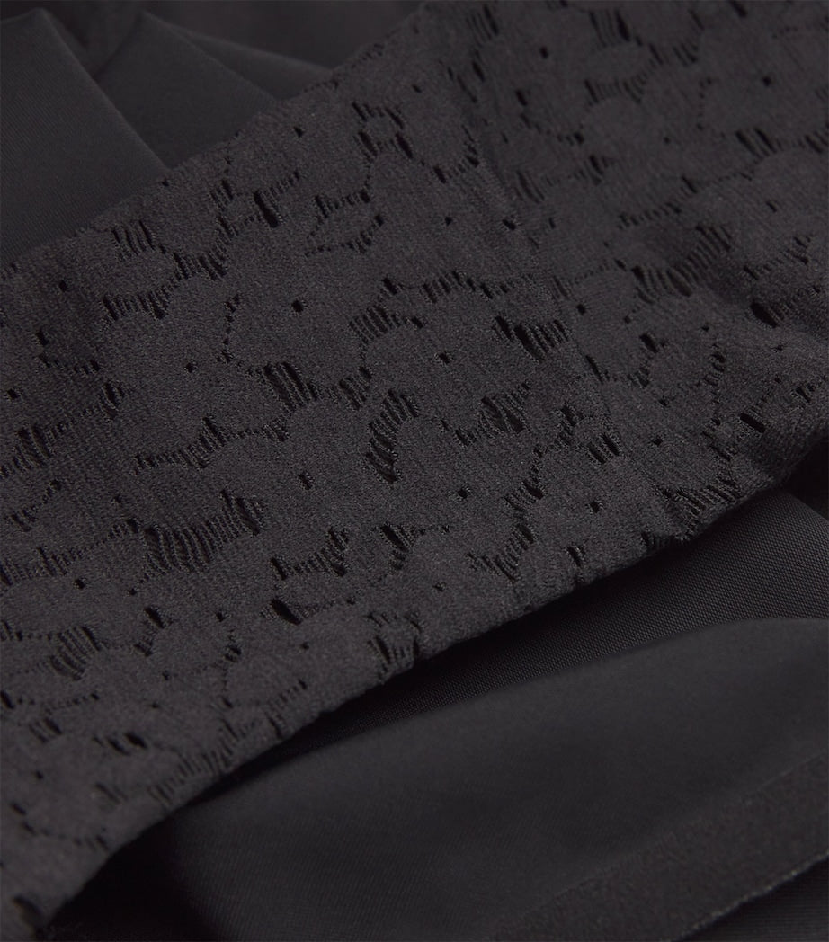 Chantelle Black Lace-Detail Norah Briefs