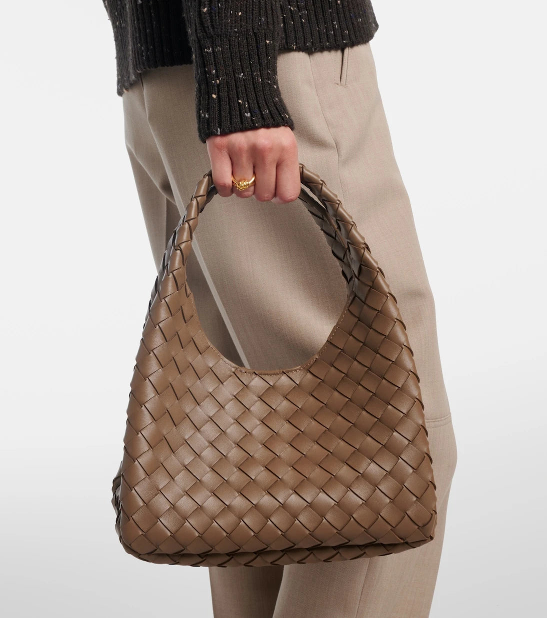 Bottega Veneta - Campana Small leather shoulder bag