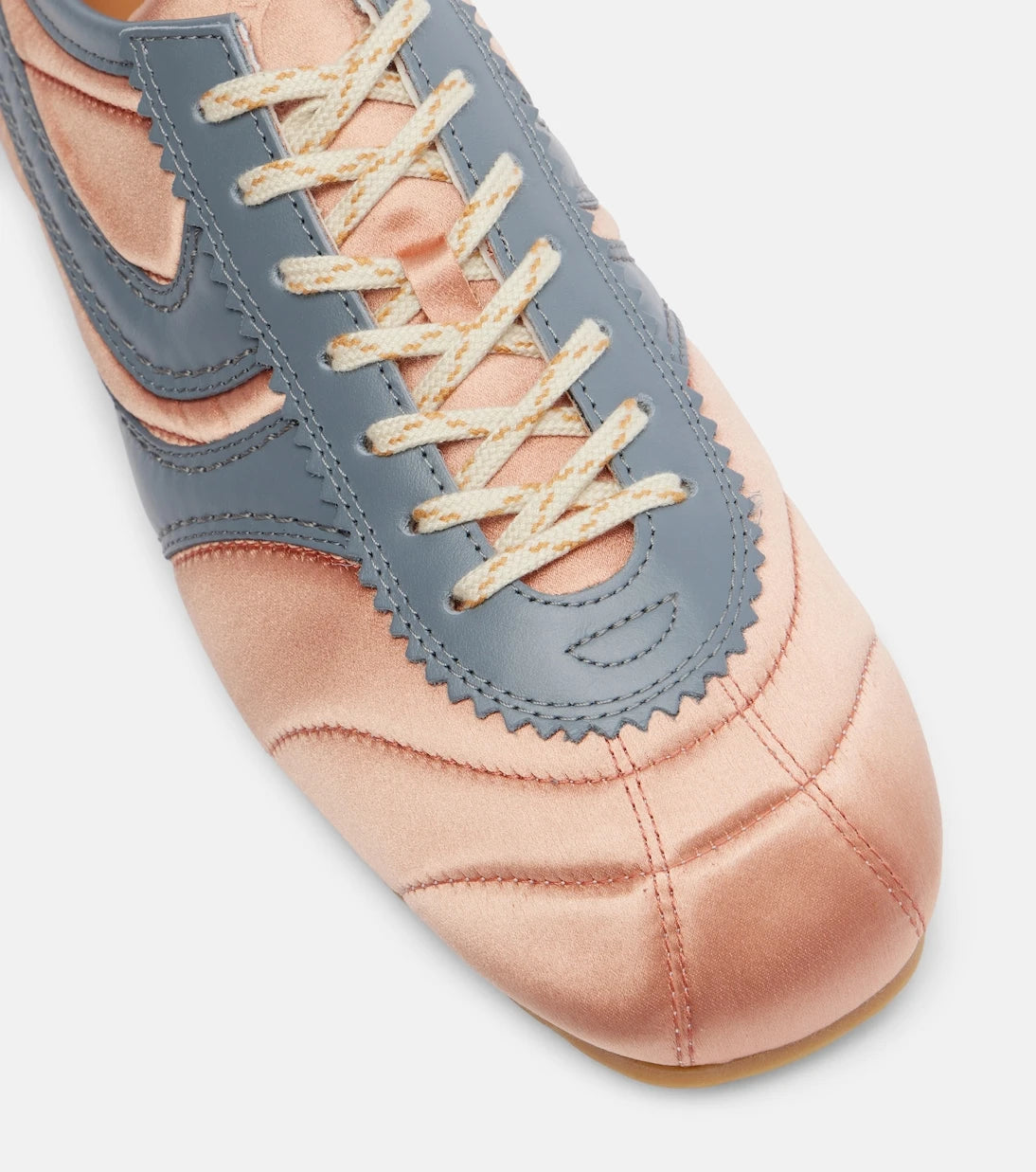 Dries Van Noten - Leather-trimmed satin sneakers