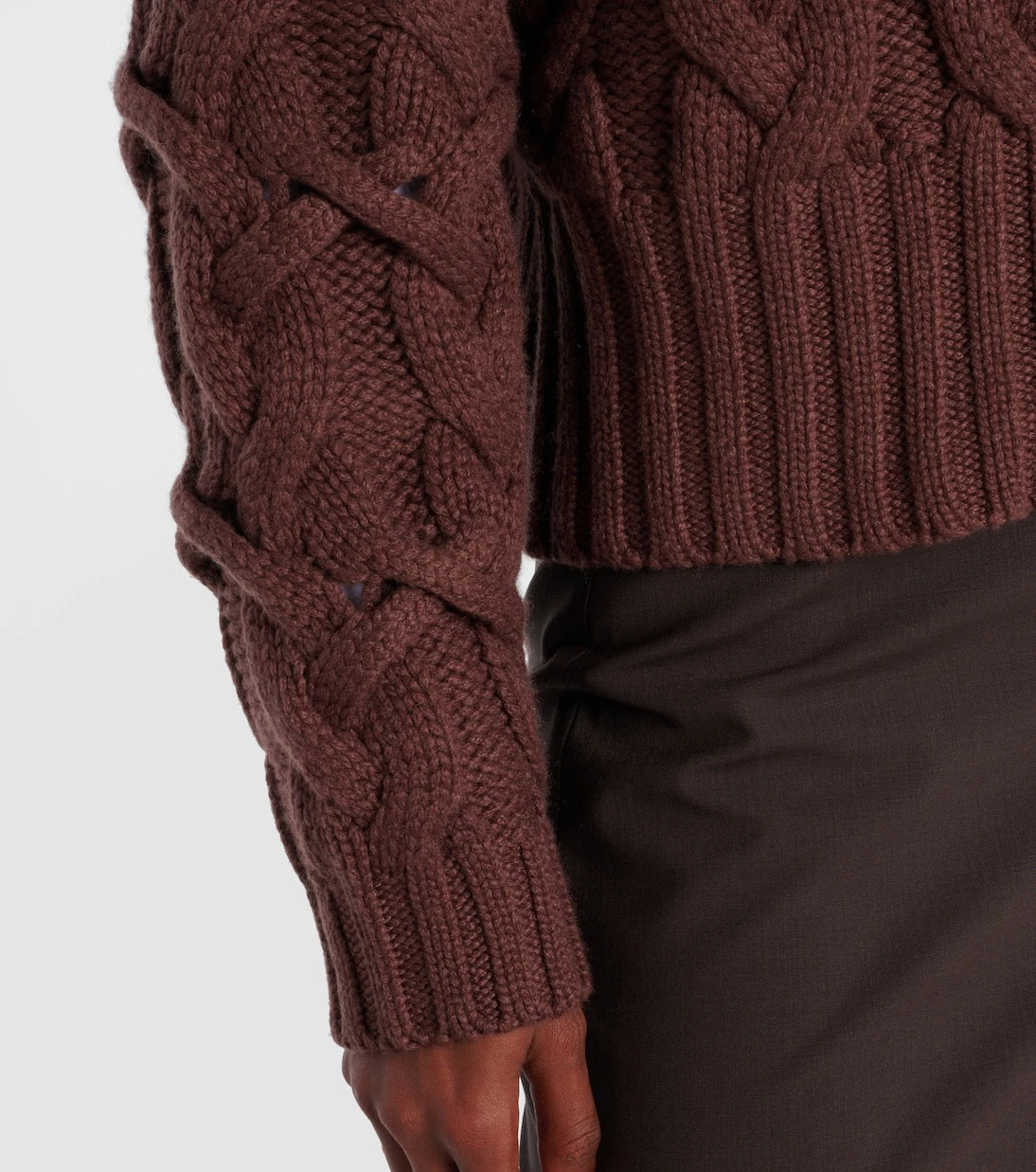 Brunello Cucinelli - Cable-knit cashmere zip-up cardigan