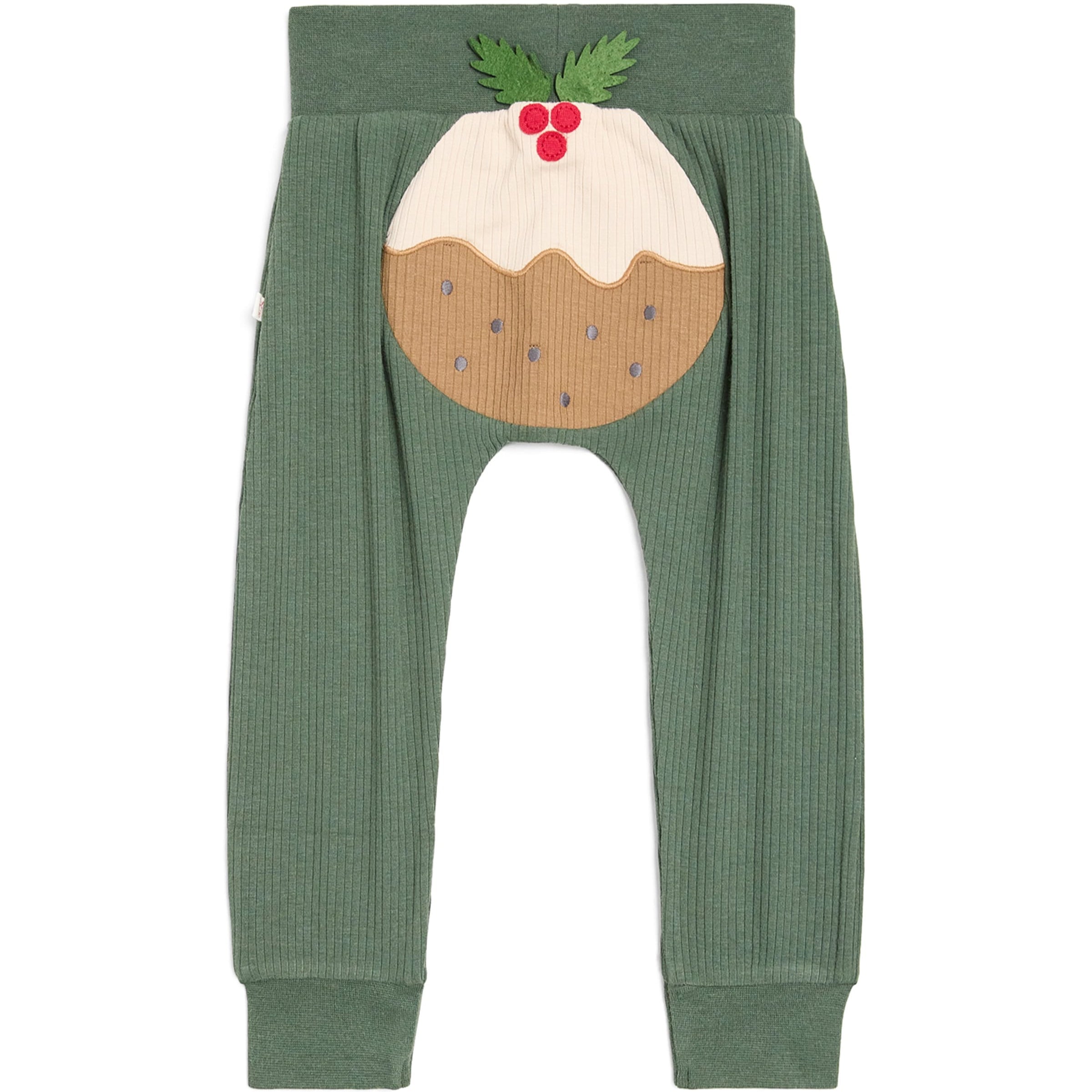 MORI Bamboo-Blend Christmas Pudding Trousers (0-24 Months)