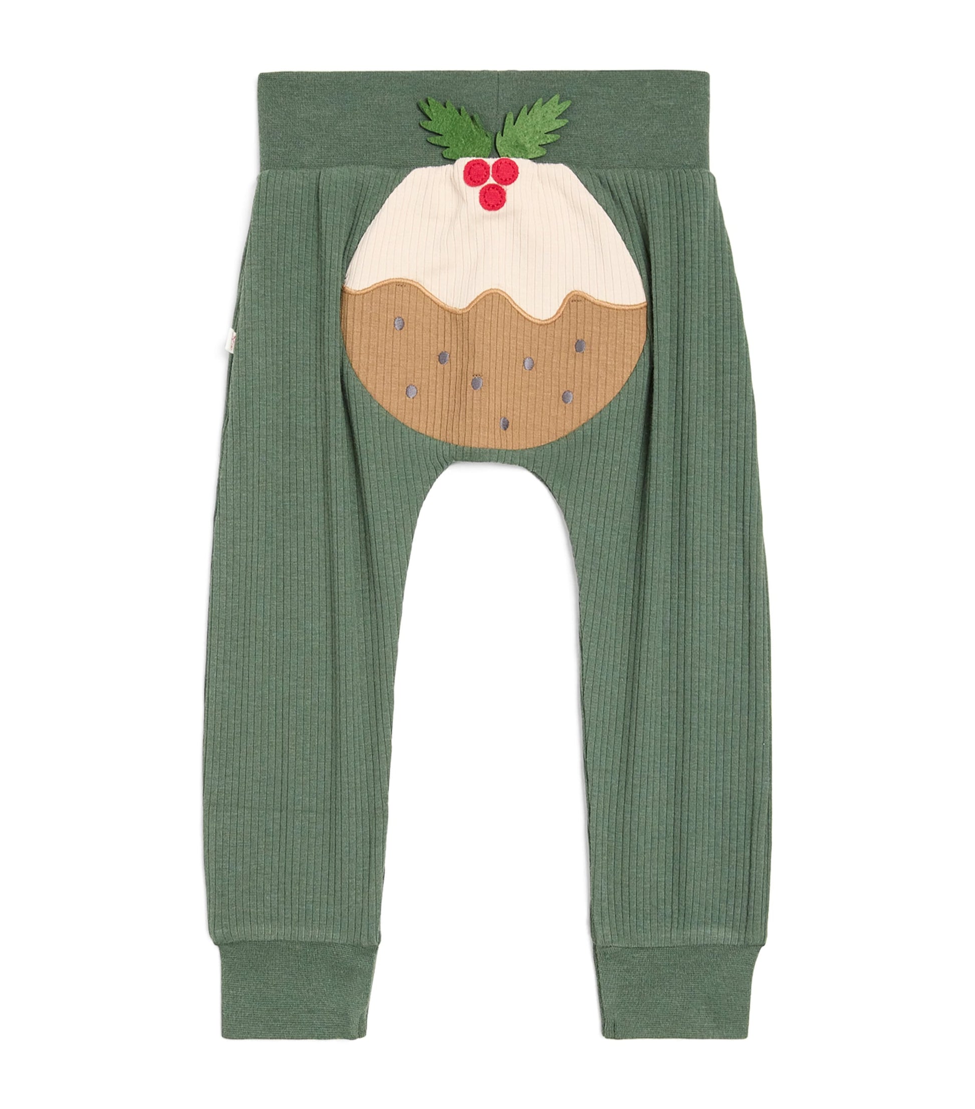 MORI Bamboo-Blend Christmas Pudding Trousers (0-24 Months)