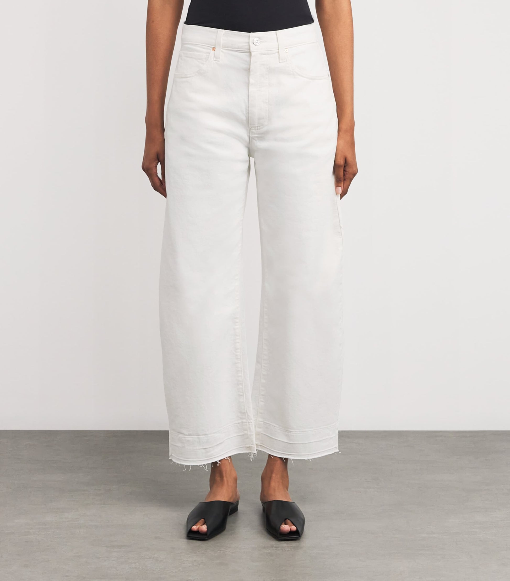 Ivory Arellia High-Rise Barre-Leg Jeans