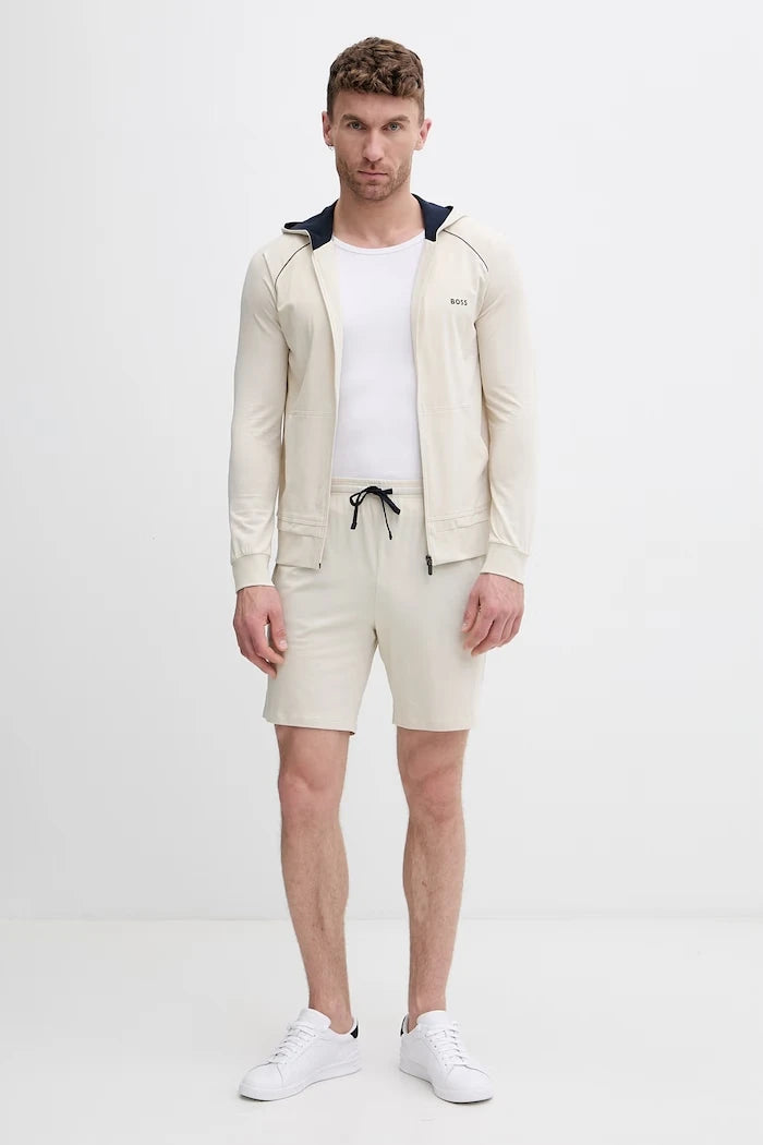 BOSS erkek pamuklu elastanlı ev tipi kısa şort Mix&Match Short CW