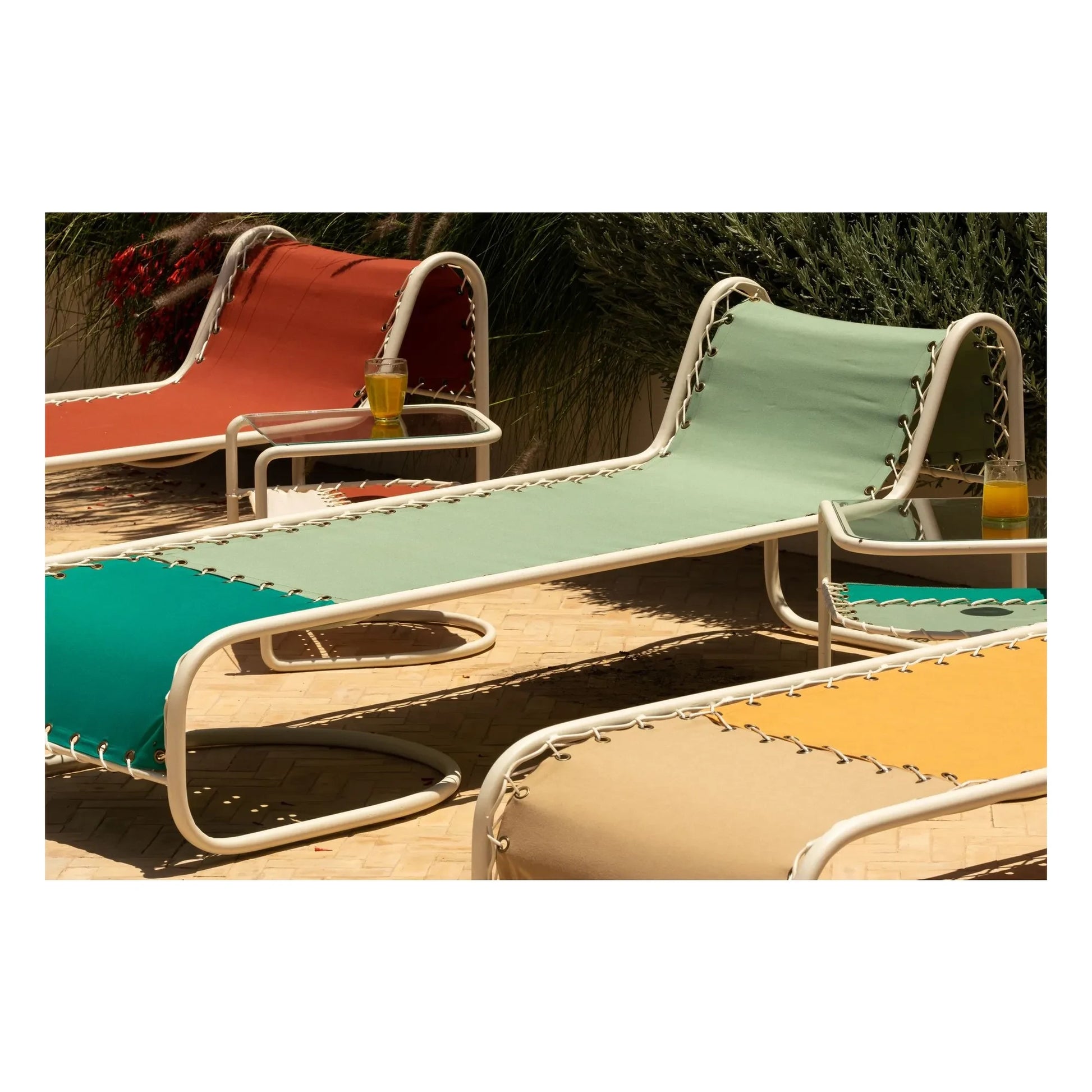 Honoré - Campo outdoor deckchair  | Terracotta